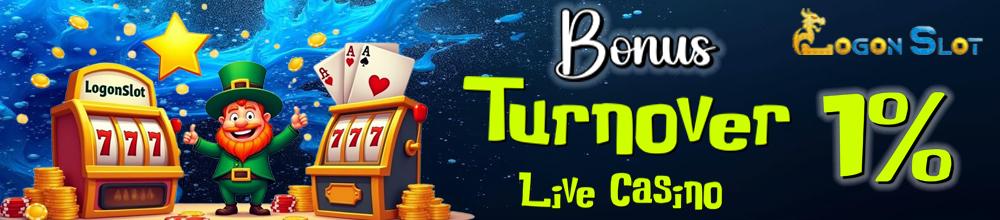 BONUS TURNOVER / ROLLINGAN LIVE CASINO 0.8% - 1%